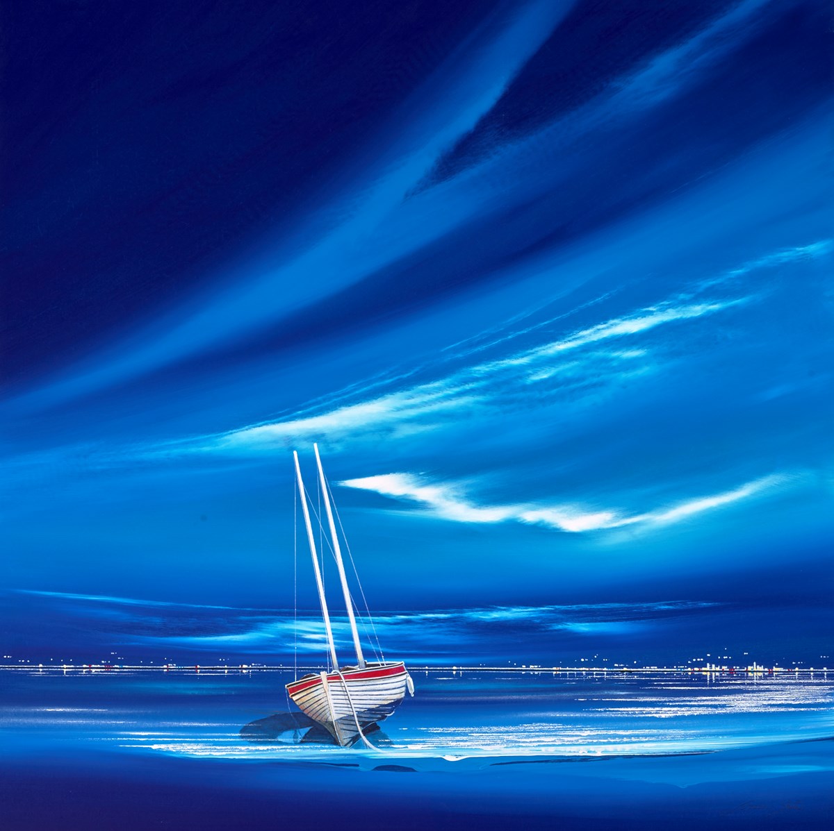 Midnight Blue/ Boat